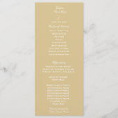 Modern Cashmere Wedding Order of Service Programmakaart (Voorkant)