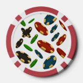 "Modern Casino Chips 3D Art Design" (Achterkant)