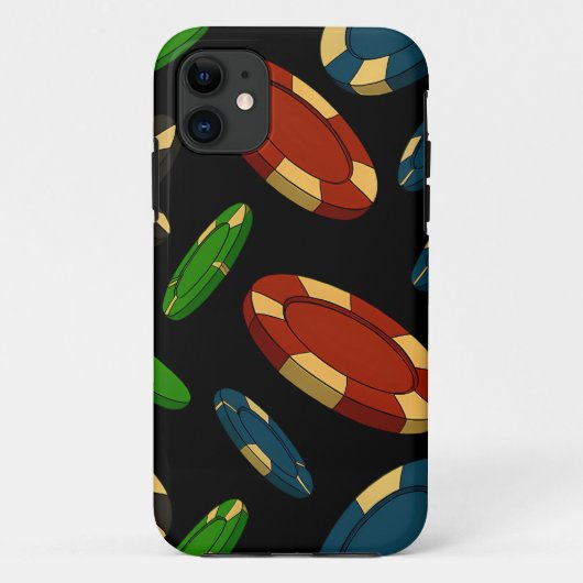 Modern Casino Chips 3D Art Design Case-Mate iPhone Case (Achterkant)