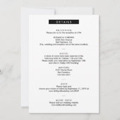 Modern Casual 4 Foto Booth All-in-One Weddenschap Kaart (Achterkant)