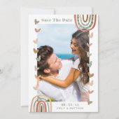 Modern Casual Boho Wedding Engaged Save The Date (Voorkant)