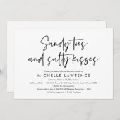 Modern Casual en vun, Vrijgezellenfeest Beach Part Kaart (Voorkant / Achterkant)