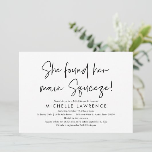 Modern Casual en vun, Vrijgezellenfeest Beach Part Kaart (Staand voorkant)