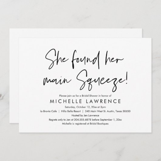 Modern Casual en vun, Vrijgezellenfeest Beach Part Kaart (Voorkant / Achterkant)