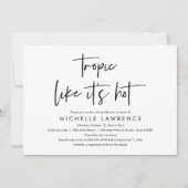 Modern Casual en vun, Vrijgezellenfeest Beach Part Kaart (Voorkant)