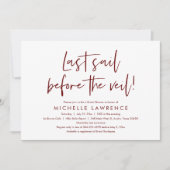 Modern Casual en vun, Vrijgezellenfeest Beach Part Kaart (Voorkant)