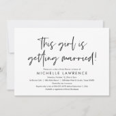 Modern Casual en vun, Vrijgezellenfeest Beach Part Kaart (Voorkant)