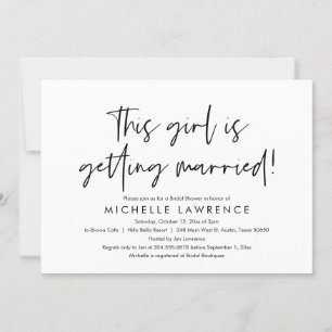 Modern Casual en vun, Vrijgezellenfeest Beach Part Kaart