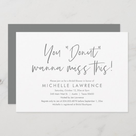 Modern Casual en vun, Vrijgezellenfeest Beach Part Kaart (Voorkant / Achterkant)