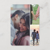 Modern Casual Romantic Couple Illustration Informatiekaartje (Achterkant)