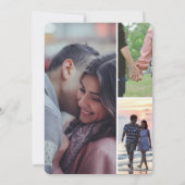 Modern Casual Romantic Couple Outdoor Wedding  Kaart (Achterkant)