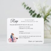 Modern Casual Romantic Couple Watercolor Artistic Save The Date (Staand voorkant)