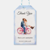 Modern Casual Romantic Wedding Artistic Couple Cadeaulabel (Voorkant)