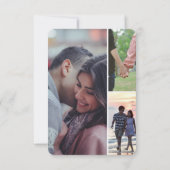 Modern Casual RomanticWedding Couple Watercolor RSVP Kaartje (Achterkant)