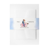 Modern Casual Romantisch Trouwen Artistiek Paar Uitnodigingen Wikkel (Voorkant Voorbeeld)