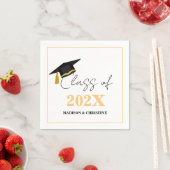 Modern Casual Script Twin Graduation Party Servet (Insitu)