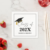 Modern Casual Script Twin Graduation Party Servet (Insitu)
