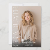 Modern Casual  Simple Trendy 6 photos graduation Kaart (Voorkant)