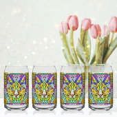 Modern Cat Glas in lood - Schattigee Katten mozaïe