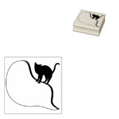 Modern Cat Journal Rubberstempel (Gestempeld)