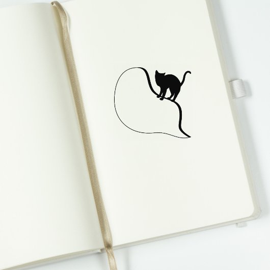 Modern Cat Journal Rubberstempel