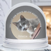 Modern Cat Memorial Remembrance Custom Pet Photos  Sneeuwbol
