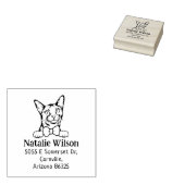 Modern Cat Return-adres Rubberstempel (Gestempeld)