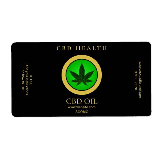 Modern CBD Oil Labels (Voorkant)
