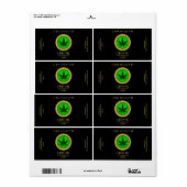 Modern CBD Oil Labels (Full Sheet)