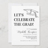 Modern Celebrate Afstuderen Eenvoudig Afstuderen Kaart (Voorkant)