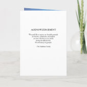 Modern Celebration Life Funeral Blue Sky-programma Programma (Achterkant)