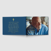 Modern Celebration Of Life Photo Funeral Memorial Gastenboek (Volledig)