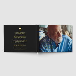 Modern Celebration Of Life Photo Funeral Memorial  Gastenboek