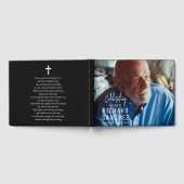 Modern Celebration Of Life Photo Funeral Memorial Gastenboek (Volledig)