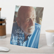 Modern Celebration Of Life Photo Funeral Memorial 