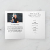 Modern Celebration Photo Memorial Programme Programma (Binnen)