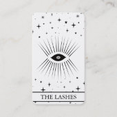 Modern Celestial Eye Tarot Lashes Black  Visitekaartje (Voorkant)