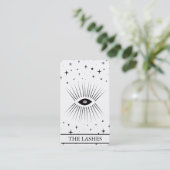 Modern Celestial Eye Tarot Lashes Black  Visitekaartje (Staand voorkant)