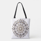 Modern Celestial Mandala Trendy Boho Spiritueel Tote Bag (Achterkant)