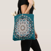 Modern Celestial Mandala Trendy Boho Spiritueel Tote Bag (Dichtbij)