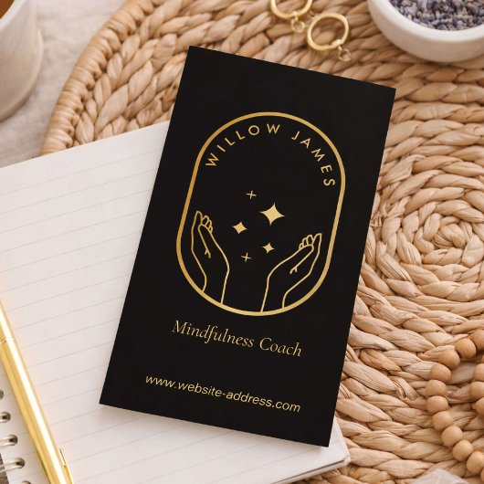 Modern Celestial Meditation Mindfulness Life Coach Visitekaartje