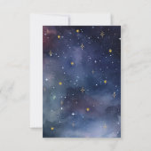 Modern Celestial Moon & Stars Baby shower Kaart (Achterkant)