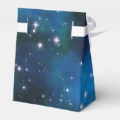 Modern Celestial Space Galaxy Bruiloft Bedankdoosjes (Achterkant)