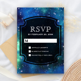 Modern Celestial Space Galaxy RSVP