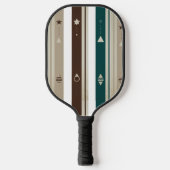 Modern Celestial Triple Vertical Stripe Pickleball Paddle (Voorkant)