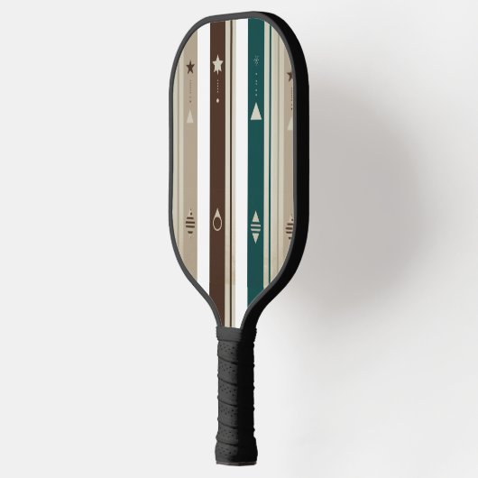 Modern Celestial Triple Vertical Stripe Pickleball Pickleball Paddle (Links)