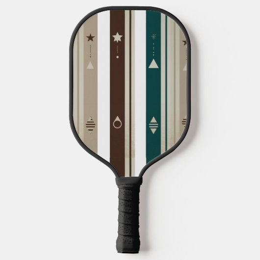 Modern Celestial Triple Vertical Stripe Pickleball Pickleball Paddle (Achterkant)