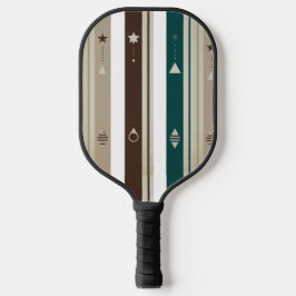 Modern Celestial Triple Vertical Stripe Pickleball Pickleball Paddle