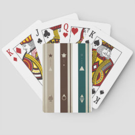Modern Celestial Triple Vertical Stripe Playing  Pokerkaarten