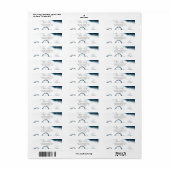 Modern Celestial Waterverf Return Address Label (Full Sheet)